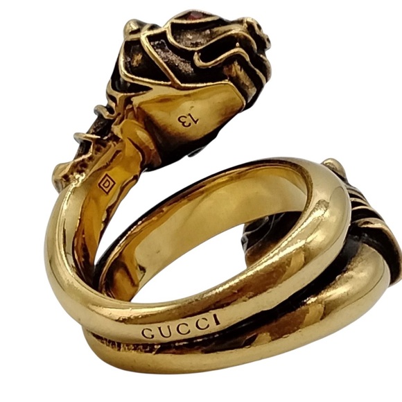 ✨🛍️ Gucci Gold Double Tiger Ring - Picture 5 of 6